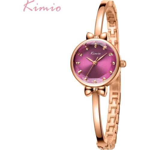 Kimio Top Brand Fashion Ladies Watches Female Quartz Watch Women Thin Casual Bracelet Wristwatch Waterproof Reloj Mujer Gift Box