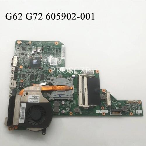 For HP G62 G72 Laptop Motherboard HM55 With 605902-001 605902-501 605902-601 100% working well