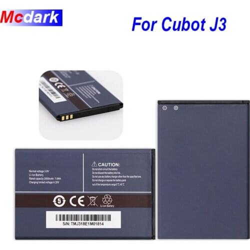 Mcdark 2000mAh Battery For Cubot J3 Batterie Bateria hight quality Accumulator AKKU ACCU PIL Mobile Phone