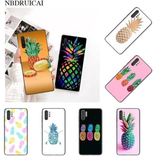 PENGHUWAN Fruit Pineapple TPU Soft Silicone Phone Case Cover for Samsung Note 3 4 5 7 8 9 10 pro M10 20 30