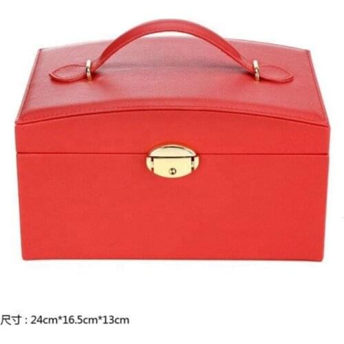 GOOSUU PU Jewelry Organizer box makeup Organizer Bracelets Earring Casket packaging case box Necklace container Collection gift