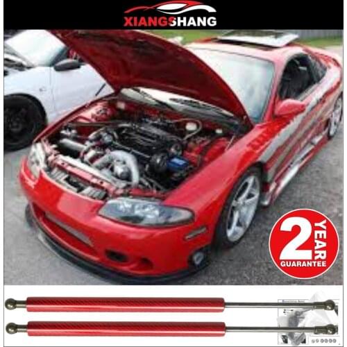 Lift Support Shock Damper for Mitsubishi Eclipse 2G 1995-1999 Front Hood Bonnet Modify Gas Struts Absorber Carbon Fiber
