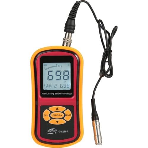 Portable Digital Film/Coating Thickness Gauge LCD Split Paint Plating Coating Thickness Meter With Magnetic Probe Rnage:0-1800um