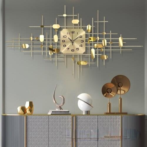 New Nordic Luxury Watch Living Room Home Fashion Personality Creative Atmosphere Art 3D Wall Clock Home Decor Modern Design