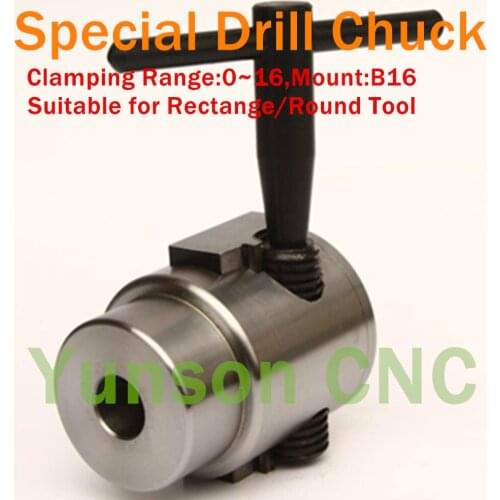 Special Drill Chuck Units Clamping Range 0~16mm Mount B16 Length 70mm for Drilling machine Electrodrill