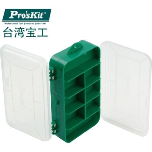 100% original ProsKit 103-132C super hard tool parts storage tool box electronic parts box storage box (O.D.:165x95x45mm)