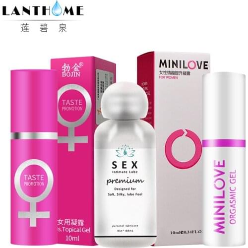 3 pcs set of female sex libido exciter for women orgasm vagina Moistening Tightening aphrodisiac increase Sexual pleasure gel