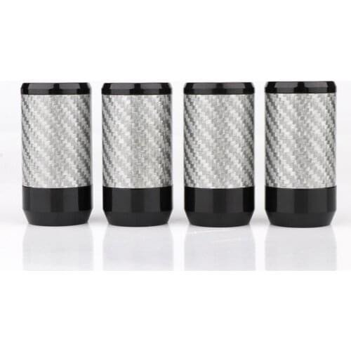 4PCS hifi Carbon Fiber（Diameter：16MM) Pants Boot Y Splitter Speaker Audio Cable Wire pant