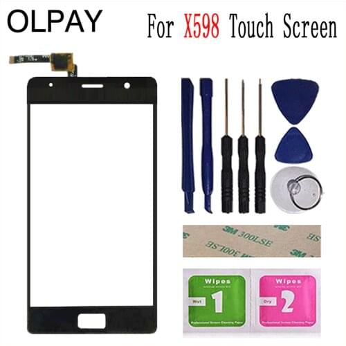 5.5 inch Tested Front Outer Glass For Philips Xenium X598 Touch Screen Digitizer Panel Lens Sensor Tools Adhesive