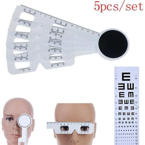 5Pcs/set Practical Optical PD Ruler Pupil Distance Measuring Tool For Hospital Care Tools Eye Ophthalmic Tool