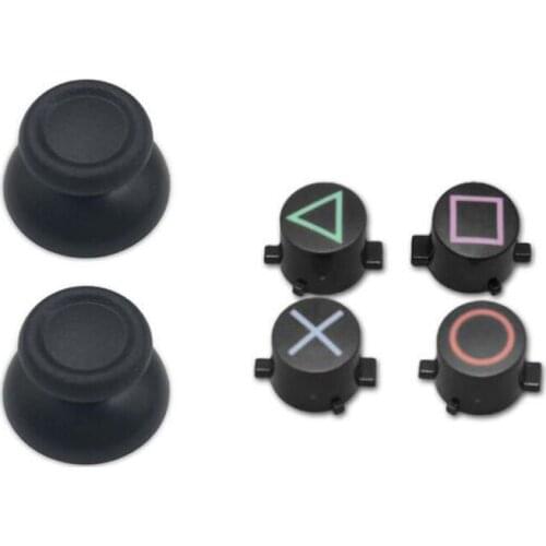 Analog Joystick thumbStick Grip Caps ABXY X Buttons Set Repair Parts for Sony Playstation Dualshock 4 DS4 PS4 Gamepad Controller