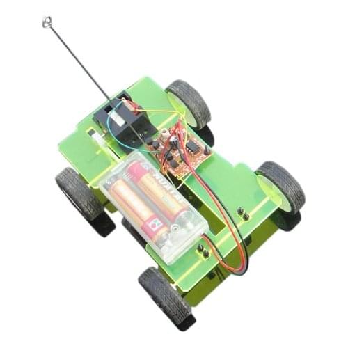 F17940 14.5*11*4.5cm Easily DIY Assembling Mini Battery Powered Car 4WD Smart Robot Car Chassis RC Toy