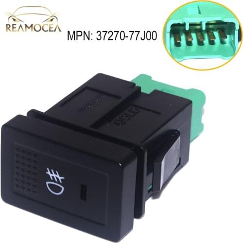 Reamocea Car Auto Front Fog Light Switch Button 37270-77J00 Fit for Suzuki SX4 Swift Grand Vitara 2006 2007 2008 2009 2010-2012
