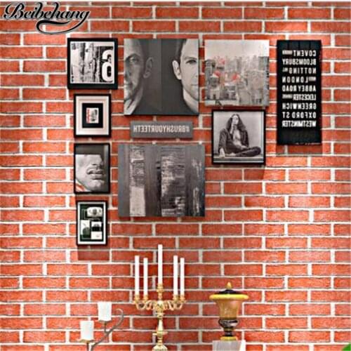 Beibehang Thickening retro nostalgia brick tiles simple three-dimensional papel de parede wallpaper engineering brick wallpaper