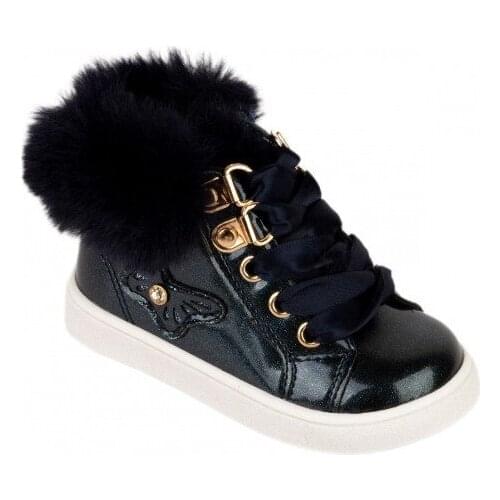 Girls patent leather boots