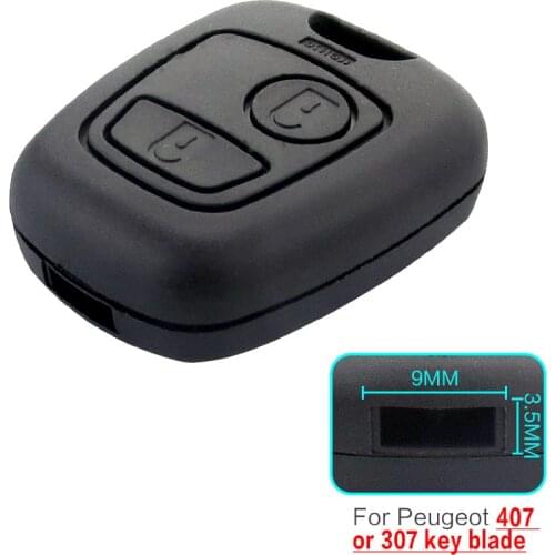 OkeyTech Car Styling Remote Key Car Key Fob Case Replacement Shell Cover For Peugeot 307 107 207 407 without Blade