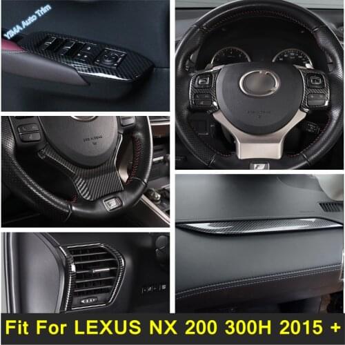Central Control Instrument Panel Decoration Sticker Side AC Outlet Cover Trim For LEXUS NX 200 300H 2015 - 2020 ABS Accessories