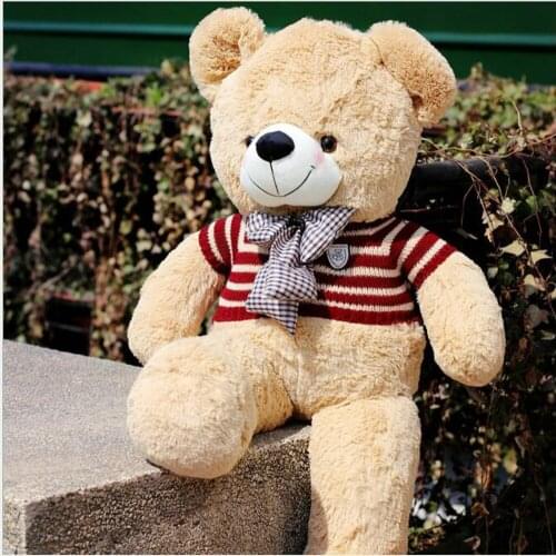 BOLAFYNIA Children Plush Stuffed Toy Large teddy bear with clothes Baby Kids plush Toy for Christmas Birthday Gift