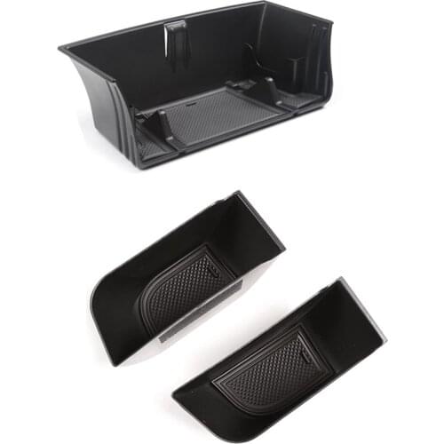 For Land Rover Defender 2020 2021 Center Console Organizer & Door Storage Box, with Glasses Shelf/Phone Stand/Cards Slot