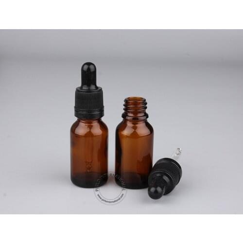 30pcs A++ 15ml Amber Essential Oil Dropper Bottle,15cc Small Glass Perfumes Containers With Pipette Drops, Free Shipping