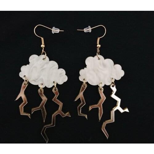 Geometric Acrylic Earrings For Women Colorful Letter Moon Eye Game Teapot Umbrella Tassel Earrings Creative Jewelry Gifts