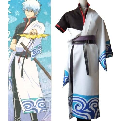 Gintama Silver Soul Sakata Gintoki Cosplay Costumes