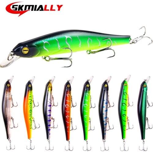 Skmially Fishing Lure 2019 New arrival Quality hooks 12.5cm/17.3g Topwater Artificial Bait Hard hot sale Wobbler minnow SK88