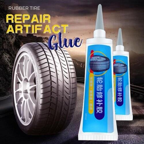 Tire Repair Glue Tire Tyre Tube Patching Glue Rubber Cement Quick-Drying Strong Adhesion Tire Cracks Reparing Agent for Car