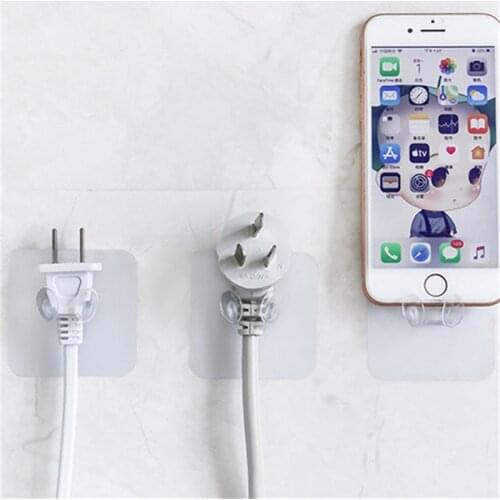 Creative Trnsparent Crochet Homebathroom Accessories Without Trace No Nail Key Holder Moisture-Proof Hooks Bedroom Wall Hook