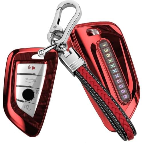 Soft TPU Car Key Case Full Cover Shell For BMW 3 5 7 Series X1 X3 X4 X5 X6 M3 M5 F20 F30 F10 E30 E34 E70 Anti-lost number plate