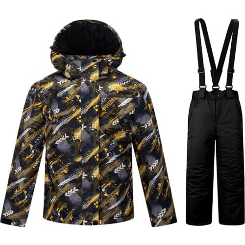 New Kids Ski Suit Children Windproof Waterproof Child Warm Snow Set Pants Girls And Boy Winter Skiing And Snowboarding Jacket