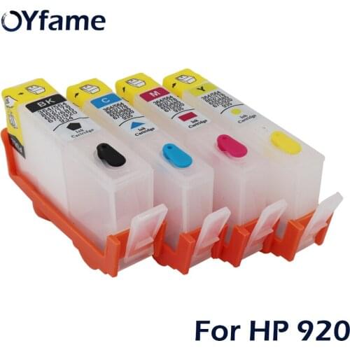 OYfame 920 Refillable Cartridge With ARC Chip For HP 920 Ink Cartridge for HP OfficeJet7500A 7000 6000W 6500A 6000 6500 Printer