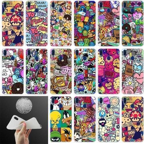 Soft Silicone Cover Phone Case graffiti For Huawei Honor 30 20 10 9 Lite 9a 8a 7a pro 8x 10i 30s