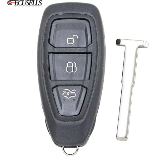 3 Button Remote Smart Car Key Shell Case with Insert Blade for Ford Mondeo Fiesta Focus Galaxy B-Max S-Max C-Max Kuga