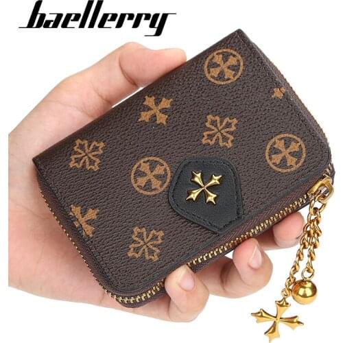 Women wallet 2020 fashion baellerry new multi-card position organ card bag Korean short wallet zipper old pattern coin purse 930