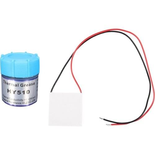1 Pcs Heatsink Thermoelectric Cooler Peltier Cool Plate Module 12V 6A 72W & 1 Pcs HY510 10G Grey Thermal Conductive Grease Paste