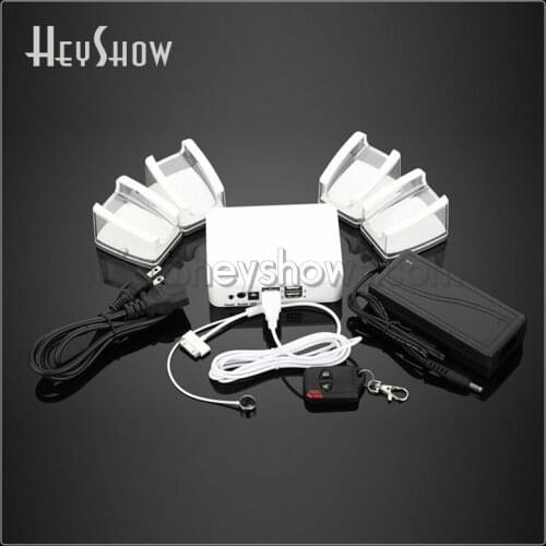 4 in 1 Cell Phone Security Display Alarm System Host Tablet Burglar Alarm System Device With Acrylic Stand + Remote Control