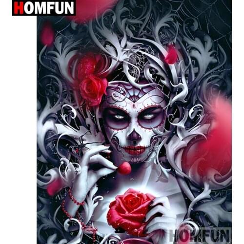 HOMFUN Full Square/Round Drill 5D DIY Diamond Painting "beauty" Embroidery Cross Stitch 5D Home Decor A07038