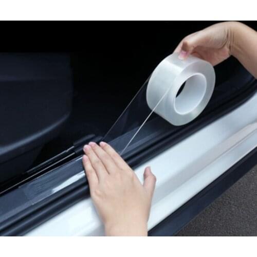Car Stickers Car Door Sill Protector Multifunction Nano Sticker for Mercedes Benz A180 A200 A260 W203 W210 W211 AMG W204 C E S C