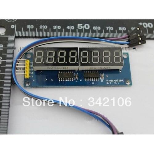 Free Shipping!!! 5pcs Single-chip digital tube module electronic building blocks robot accessories dedicated DIY smart car