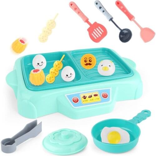 Childrens Simulation Hot Pot Kitchen Series Toys Baby Interactive Play House Cute And Fun Barbecue Cooking Toy Kitchenware Set