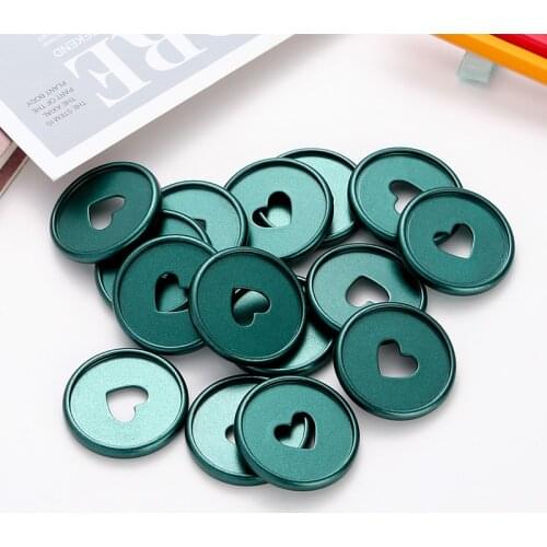35MM Mushroom Plastic Disc Notebook Binder Ring Matte Binding Buckle DIY Planner Accessories 360 Degree Foldable School Supplies