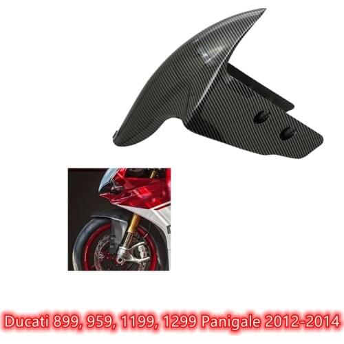 For Ducati 899, 959, 1199, 1299 Panigale 2012 2013 2014 Motorcycle Parts Carbon Fiber Front Fender Front Fender Splash Guard