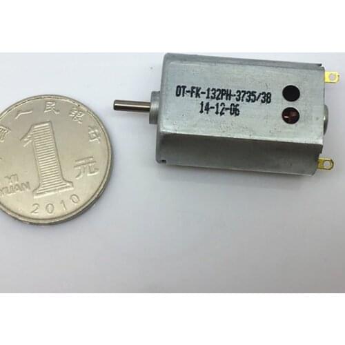 FK-132PH-3735 High Speed RC Motor DC 3.7V 0.55A 17,000 rpm Carbon Brush Motor for DIY Model Airplane Shaft Diameter: 2mm