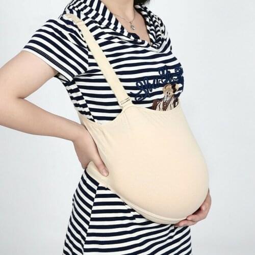 Fake Silicone Belly Tummy Cloth Bag Woman Pregnant Bump 1850g 5-6 Months Full Body Shapewear Women Plus Size Shapewear Women