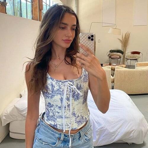Womens Chest Protector Waist Corset Summer New Belly Belt Shapewear Fashion Printed Cardigan Sleeveless Chest Wrap Waist