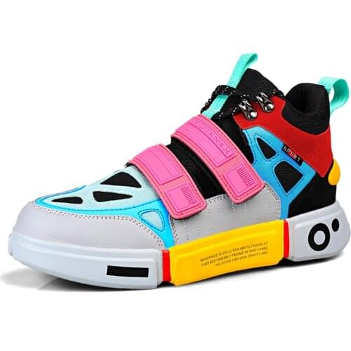 Unisex High Top Sneakers Women Super Cool Breathable Sock Shoes Thick Sole Sapato Feminino Black/White Walking Shoes Men Sneaker