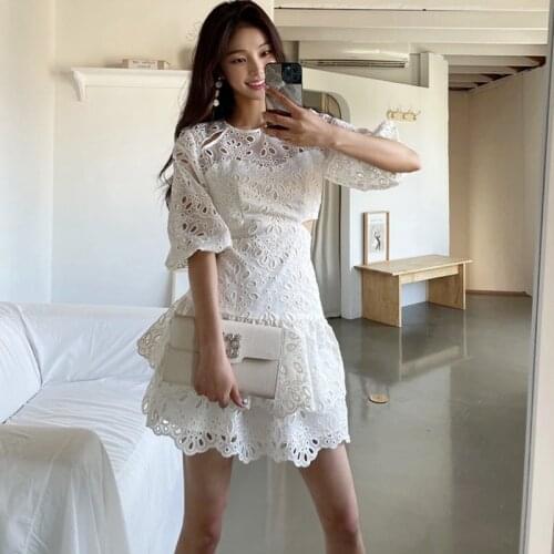 Lady Laixi White Summer Dresses