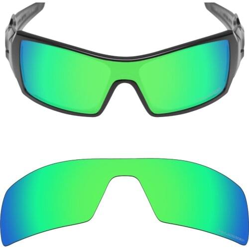 Mryok+ POLARIZED Resist SeaWater Replacement Lenses for Oakley Oil Rig Sunglasses Emerald Green