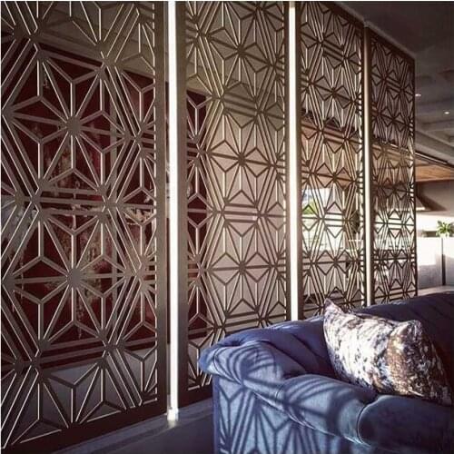 Stainless steel Metal Screen Door Room Partition Divider Screen Partition Walls For Restaurant And Living room